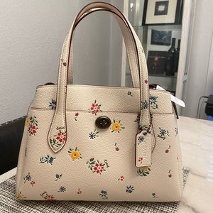 NWT Coach Lora Satchel in Floral Print!